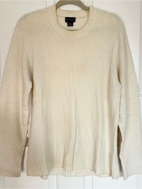 Club Monaco Off-White Men's Crewneck Sweater